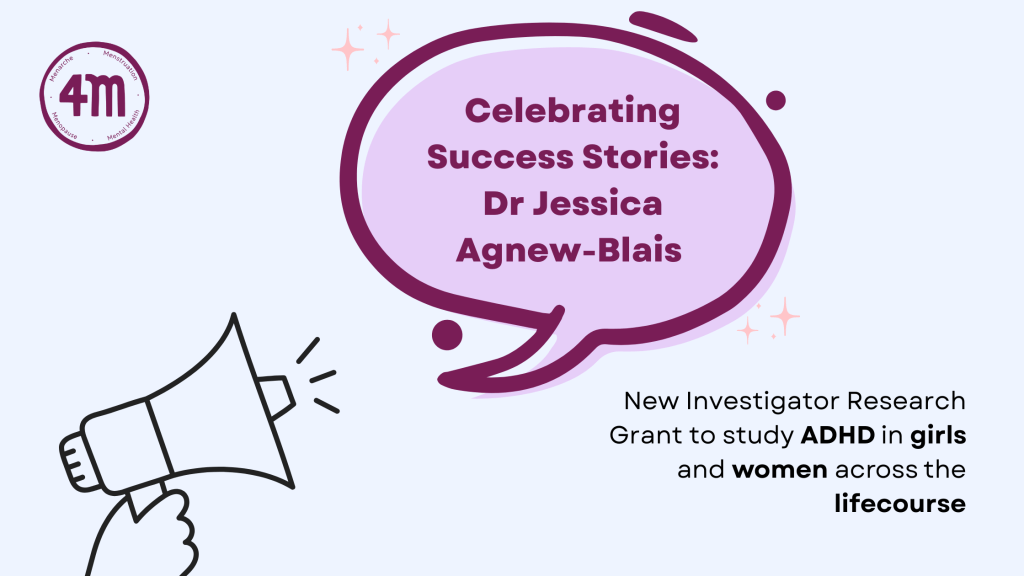 Celebrating Success Stories: Dr Jessica Agnew-Blais to study ADHD in girls and women across the&nbsp;lifecourse