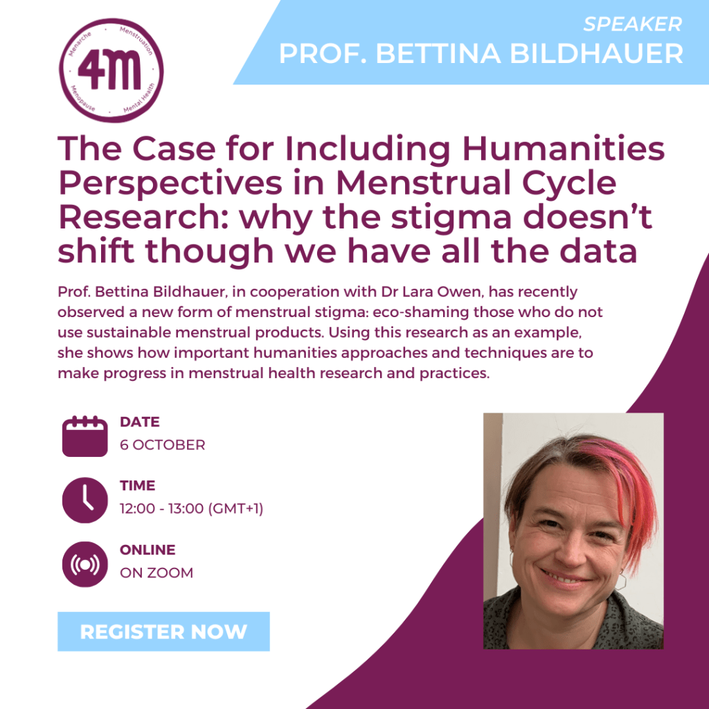 Upcoming Seminar | The Case for Including Humanities Perspectives in Menstrual Cycle&nbsp;Research