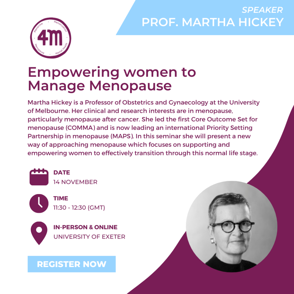Upcoming Seminar | Empowering Women to Manage Menopause