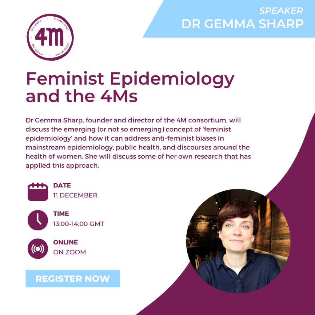 Upcoming Seminar | Feminist Epidemiology and the 4Ms