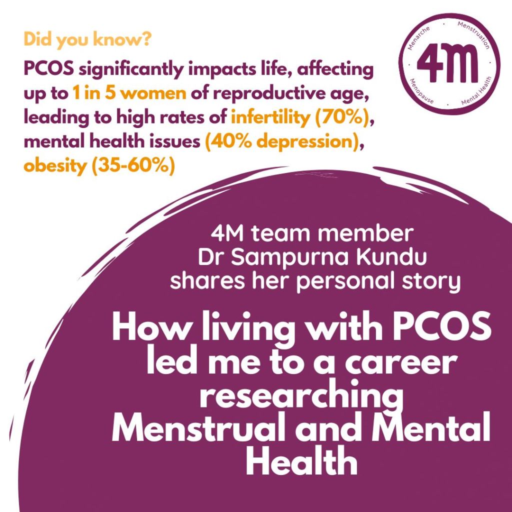 How living with PCOS led me to a career researching Menstrual and Mental&nbsp;Health
